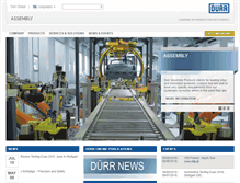Tablet Screenshot of durr-assembly.com